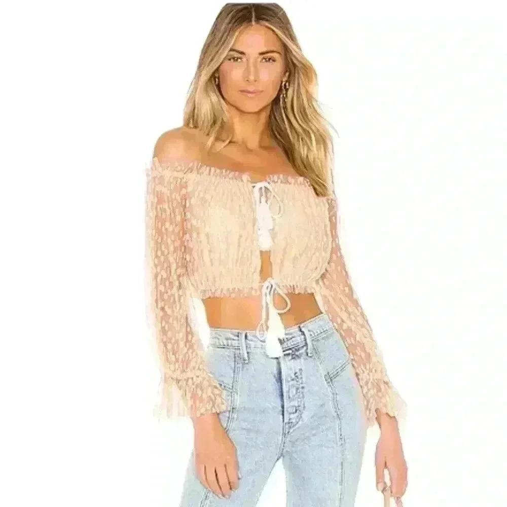 Majorelle βSangriaβ Top In Blush Nude Size Medium